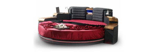 Arrius Luxury Round Bed With Smart features & Bluetooth Speakers