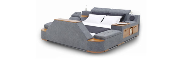 Ultimate X400 Smart Adjustable TV Bed with Chaise Lounger and Speakers
